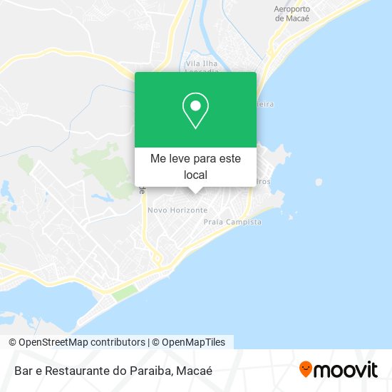 Bar e Restaurante do Paraiba mapa
