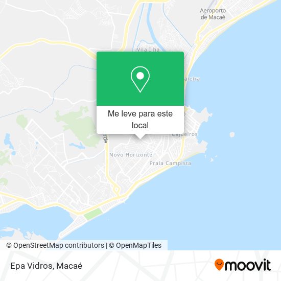 Epa Vidros mapa