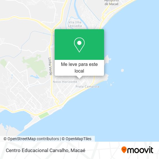 Centro Educacional Carvalho mapa