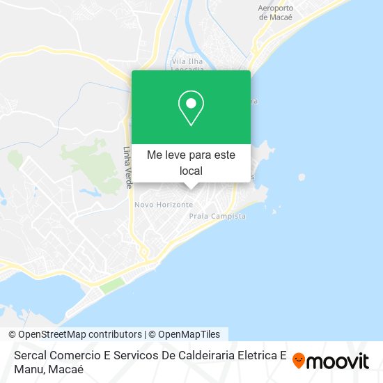 Sercal Comercio E Servicos De Caldeiraria Eletrica E Manu mapa