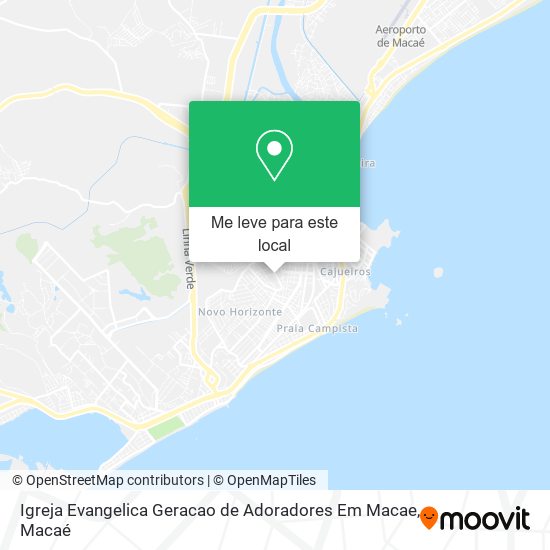 Igreja Evangelica Geracao de Adoradores Em Macae mapa