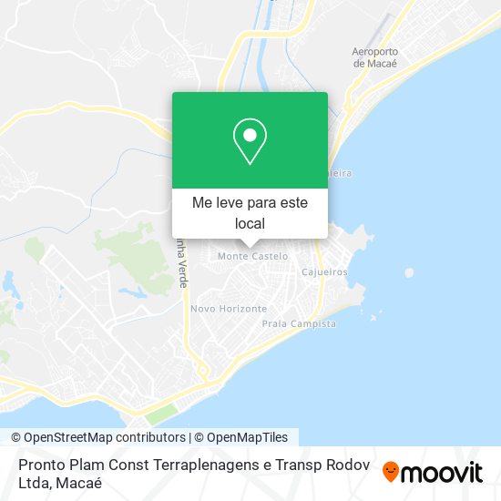 Pronto Plam Const Terraplenagens e Transp Rodov Ltda mapa