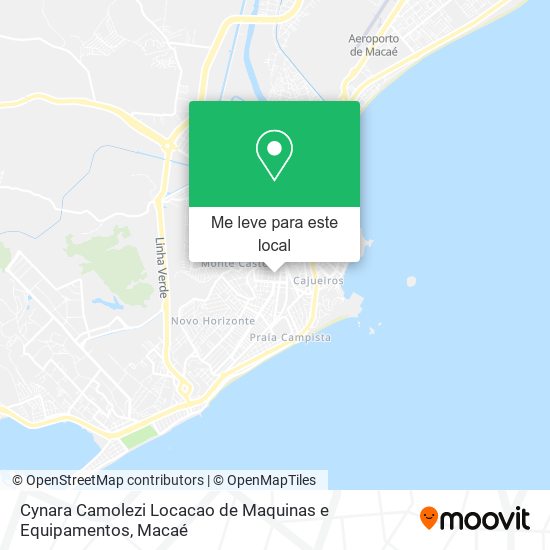 Cynara Camolezi Locacao de Maquinas e Equipamentos mapa