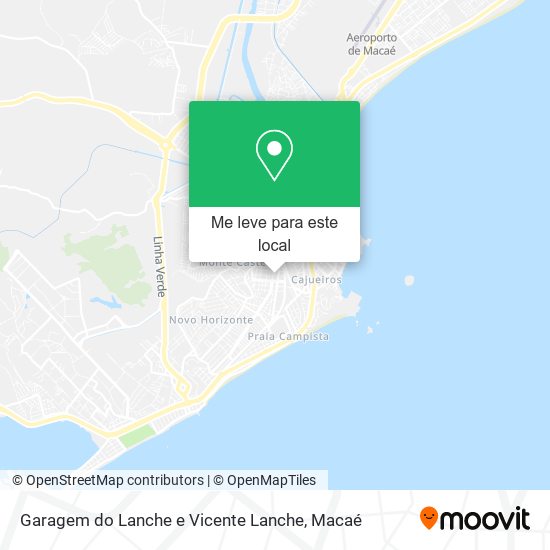 Garagem do Lanche e Vicente Lanche mapa