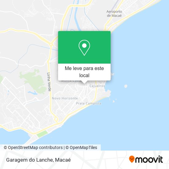 Garagem do Lanche mapa