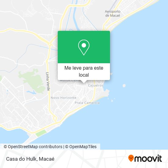 Casa do Hulk mapa