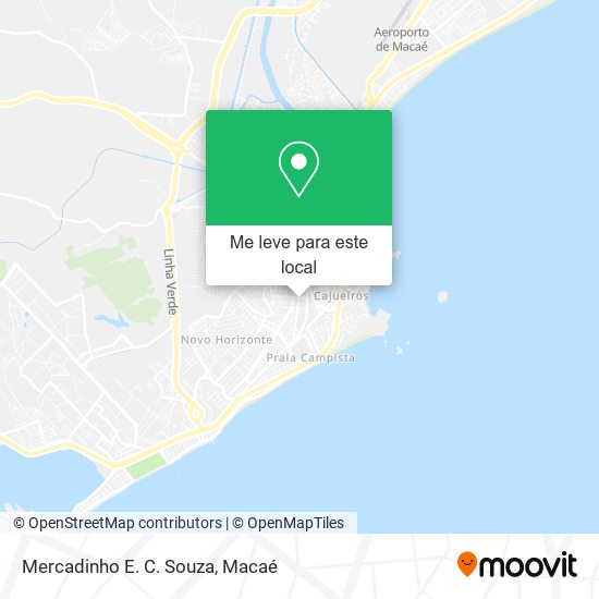 Mercadinho E. C. Souza mapa