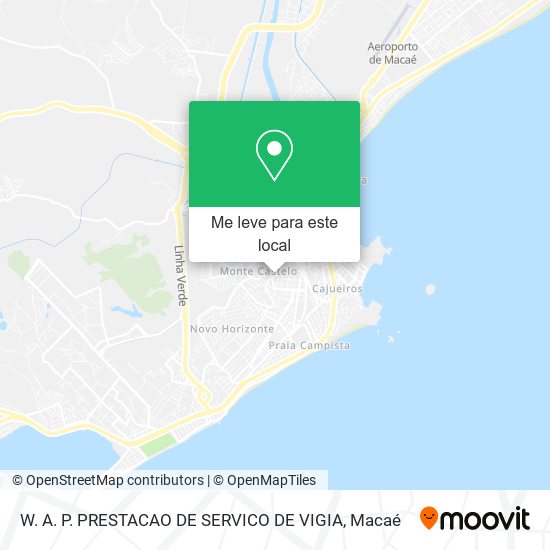 W. A. P. PRESTACAO DE SERVICO DE VIGIA mapa