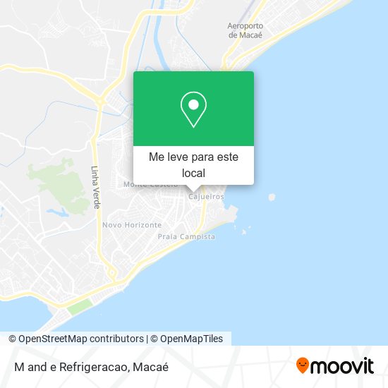 M and e Refrigeracao mapa