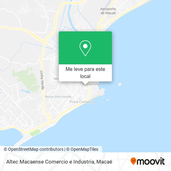 Altec Macaense Comercio e Industria mapa