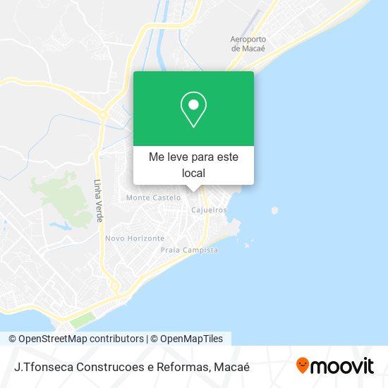 J.Tfonseca Construcoes e Reformas mapa