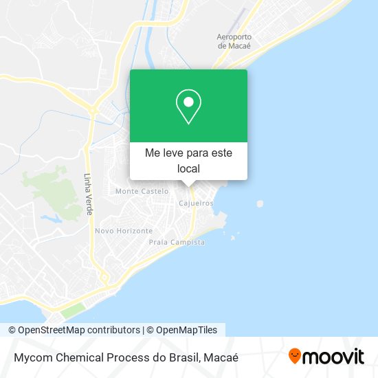 Mycom Chemical Process do Brasil mapa