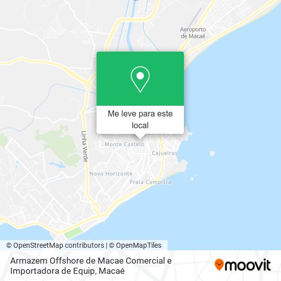 Armazem Offshore de Macae Comercial e Importadora de Equip mapa