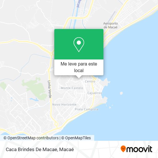 Caca Brindes De Macae mapa