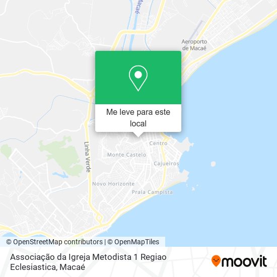 Associação da Igreja Metodista 1 Regiao Eclesiastica mapa