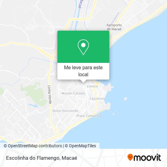 Escolinha do Flamengo mapa