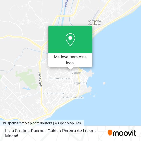 Lívia Cristina Daumas Caldas Pereira de Lucena mapa