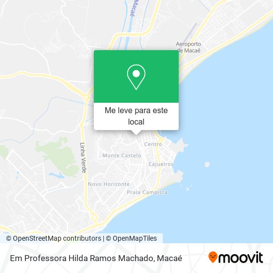 Em Professora Hilda Ramos Machado mapa