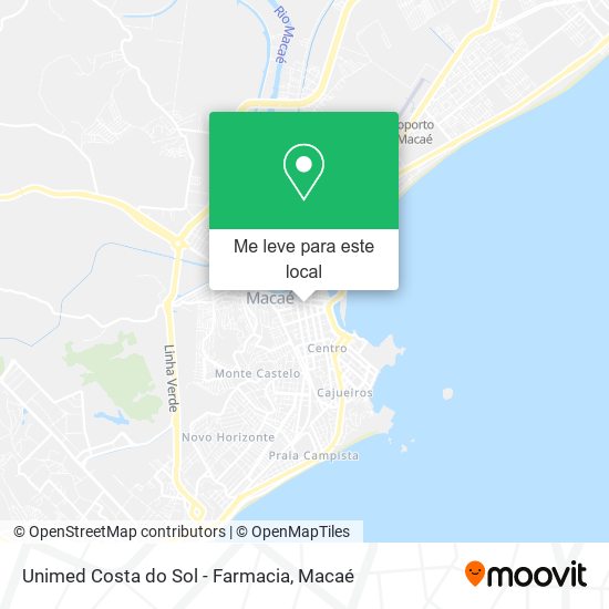 Unimed Costa do Sol - Farmacia mapa