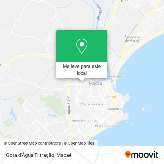 Gota d'Água Filtração mapa