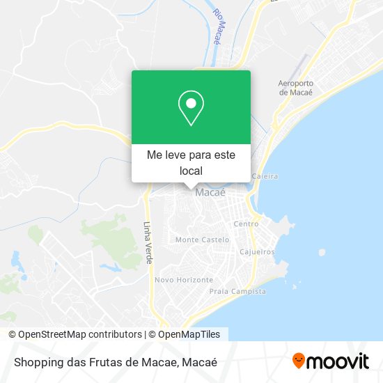 Shopping das Frutas de Macae mapa