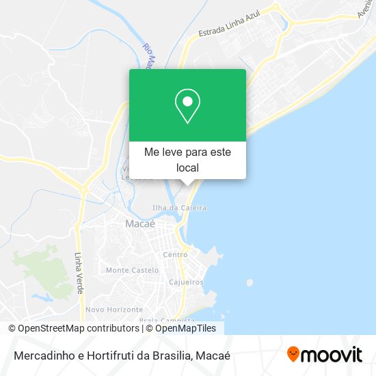 Mercadinho e Hortifruti da Brasilia mapa