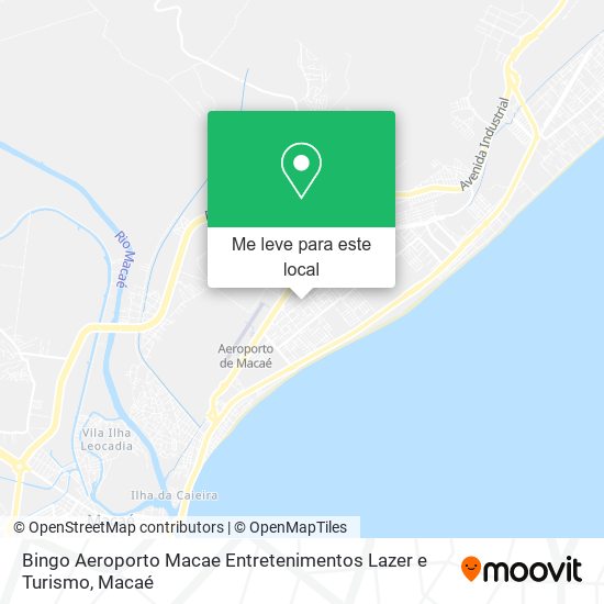 Bingo Aeroporto Macae Entretenimentos Lazer e Turismo mapa