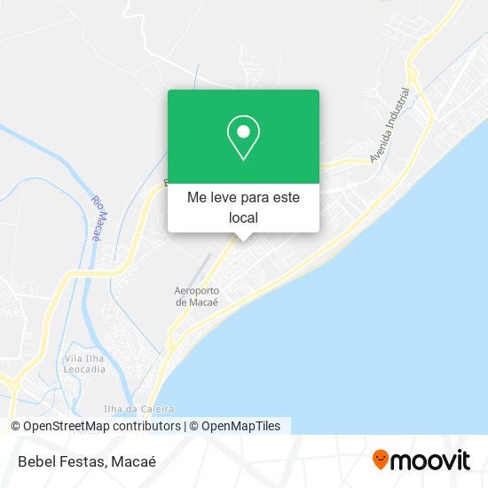 Bebel Festas mapa