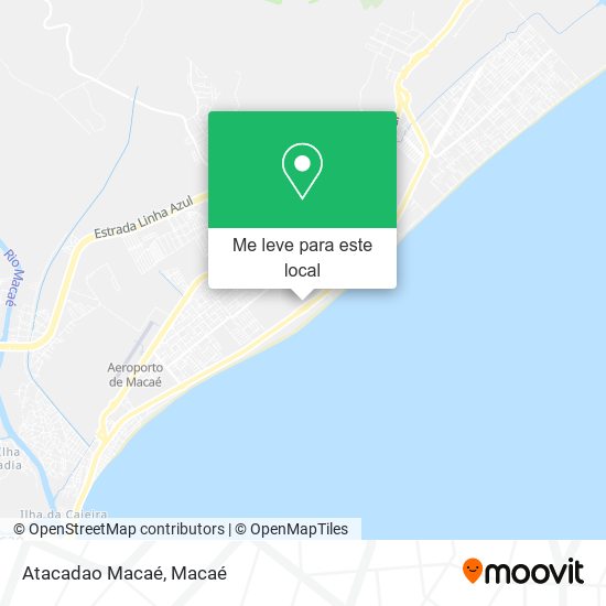 Atacadao Macaé mapa