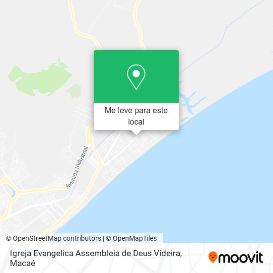 Igreja Evangelica Assembleia de Deus Videira mapa