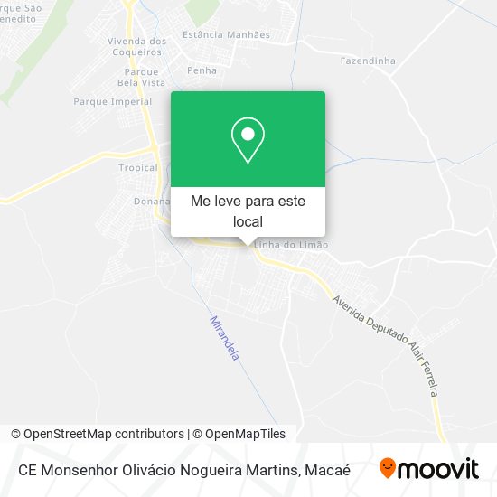 CE Monsenhor Olivácio Nogueira Martins mapa