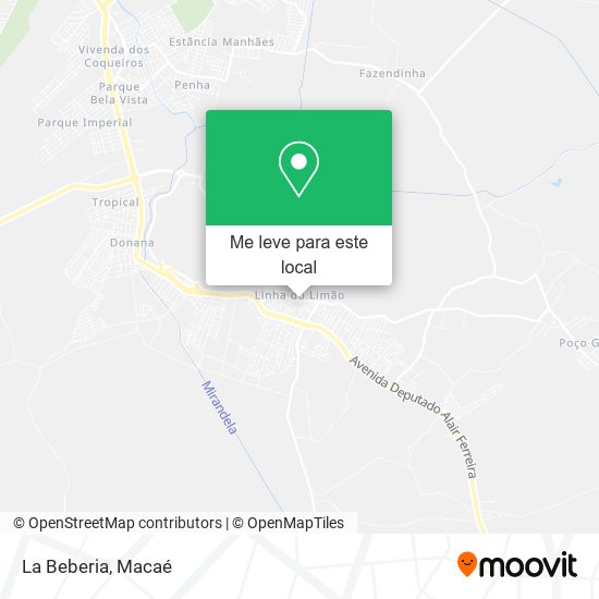 La Beberia mapa
