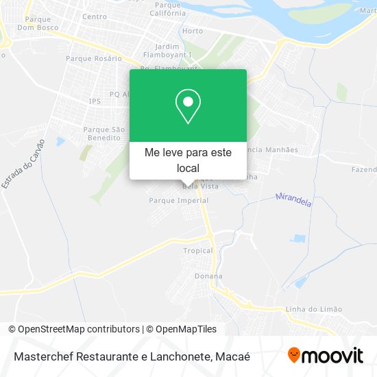 Masterchef Restaurante e Lanchonete mapa