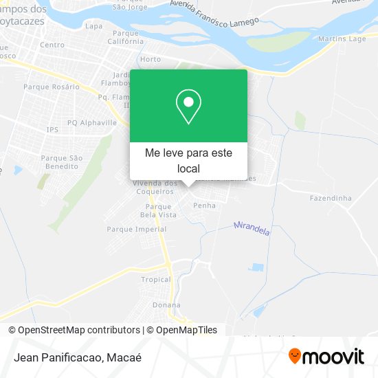 Jean Panificacao mapa