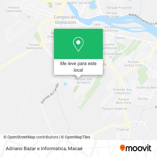 Adriano Bazar e Informatica mapa