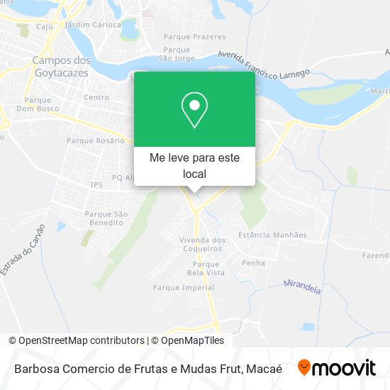 Barbosa Comercio de Frutas e Mudas Frut mapa