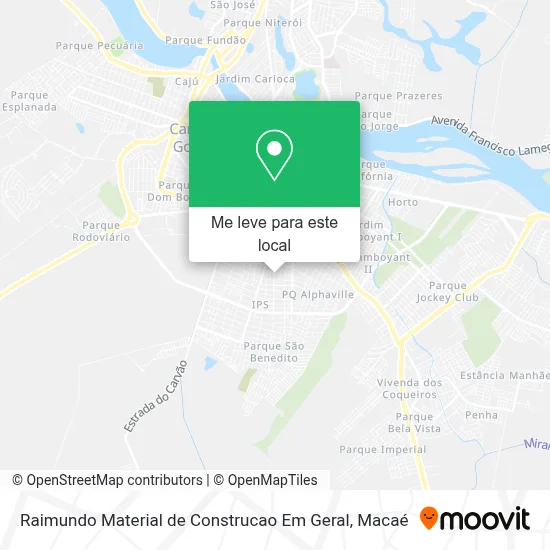 Raimundo Material de Construcao Em Geral mapa