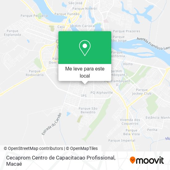 Cecaprom Centro de Capacitacao Profissional mapa