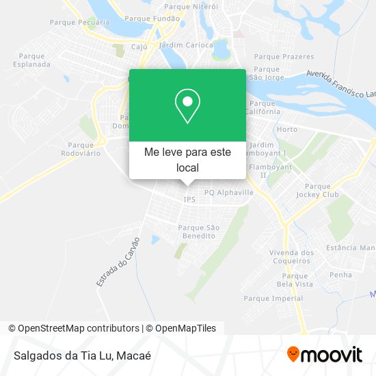 Salgados da Tia Lu mapa
