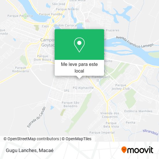 Gugu Lanches mapa