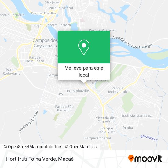 Hortifruti Folha Verde mapa