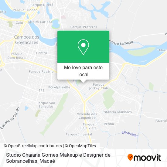 Studio Chaiana Gomes Makeup e Designer de Sobrancelhas mapa