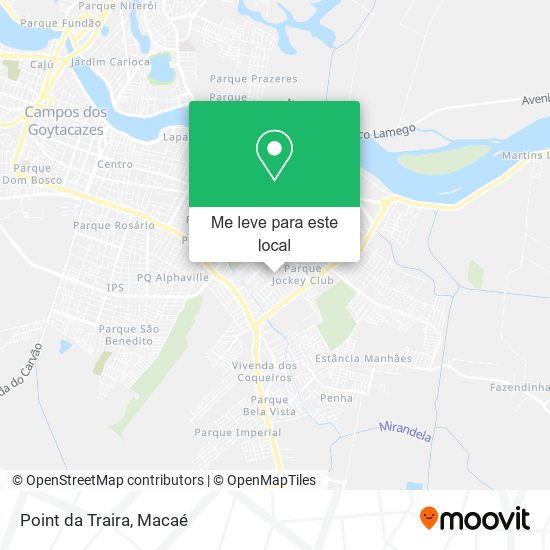 Point da Traira mapa