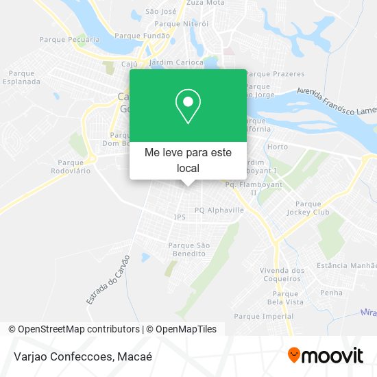 Varjao Confeccoes mapa