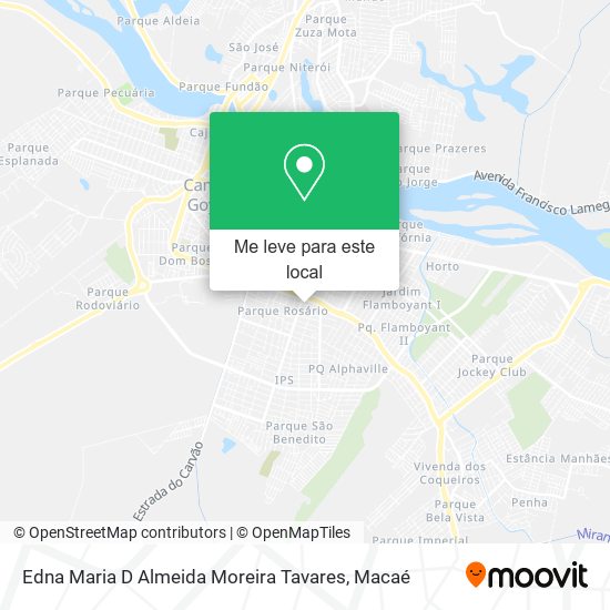 Edna Maria D Almeida Moreira Tavares mapa