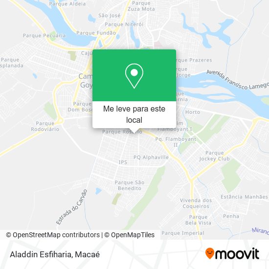 Aladdin Esfiharia mapa