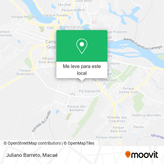 Juliano Barreto mapa
