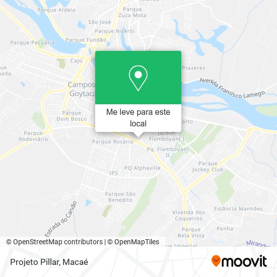 Projeto Pillar mapa