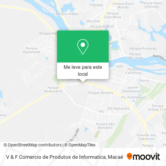 V & F Comercio de Produtos de Informatica mapa