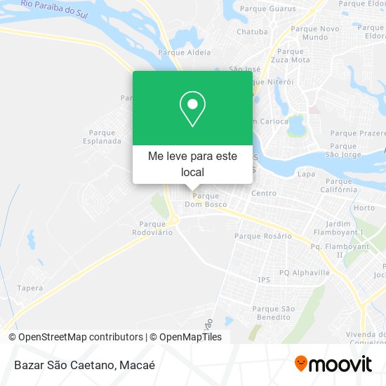 Bazar São Caetano mapa